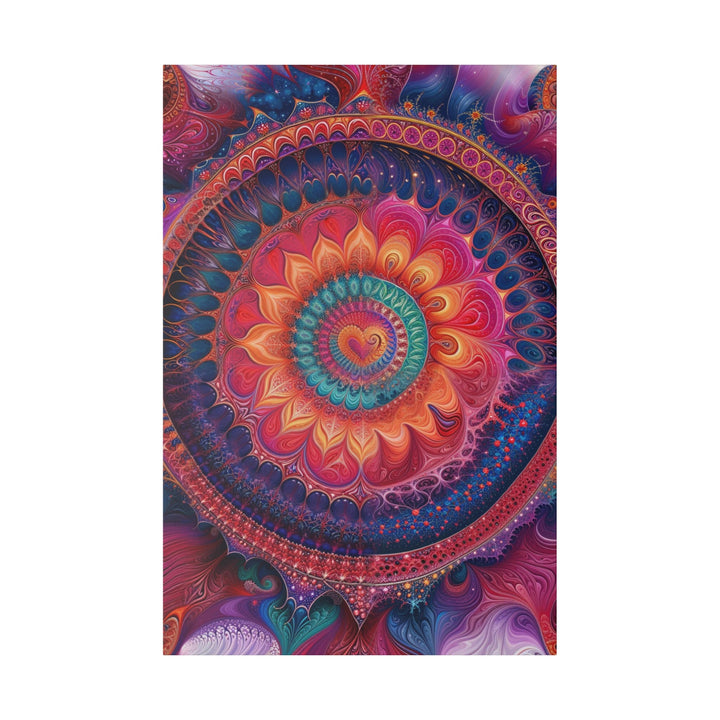 Vibrant Spiral Mandala - Matte Canvas - Canvas - g(0D·IO) - 32″ x 48″ (Vertical) - 0.75'' -