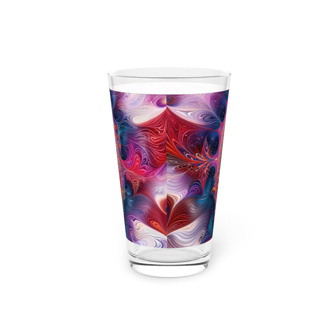 Vibrant Spiral Mandala - Pint Glass - Mug - g(0D·IO) - 16oz - -