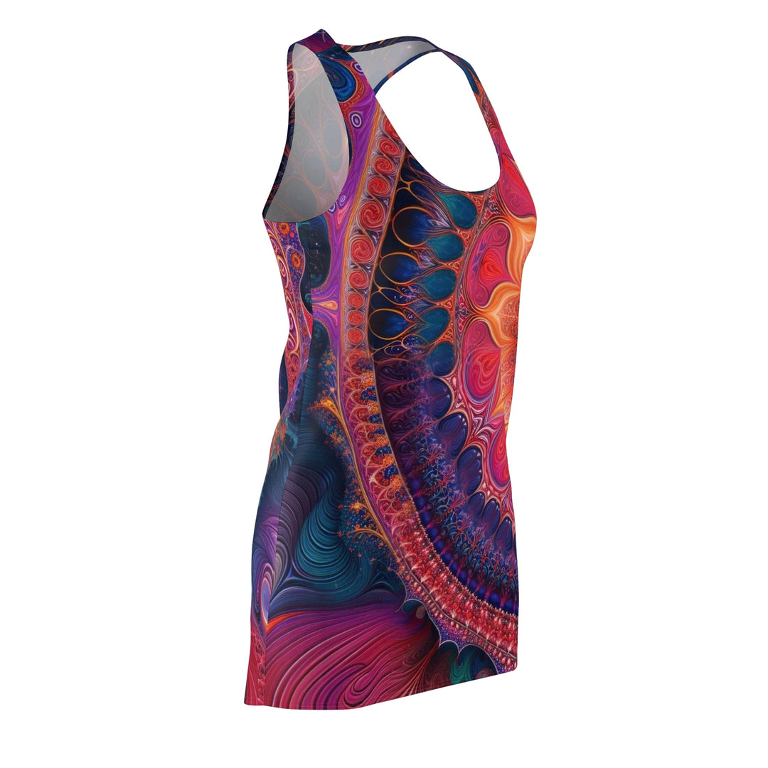 Vibrant Spiral Mandala - Racerback Dress - All Over Prints - g(0D·IO) - XS - -