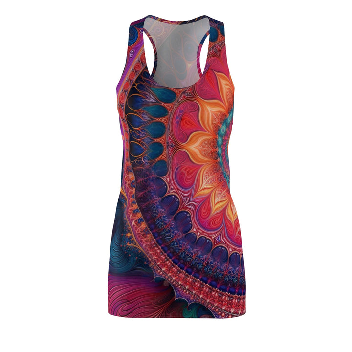 Vibrant Spiral Mandala - Racerback Dress - All Over Prints - g(0D·IO) - XS - -