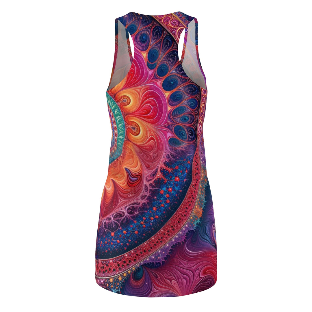 Vibrant Spiral Mandala - Racerback Dress - All Over Prints - g(0D·IO) - XS - -