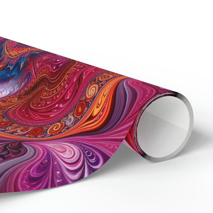 Vibrant Spiral Mandala - Wrapping Paper - Home Decor - g(0D·IO) - 30'' x 72'' - Matte -
