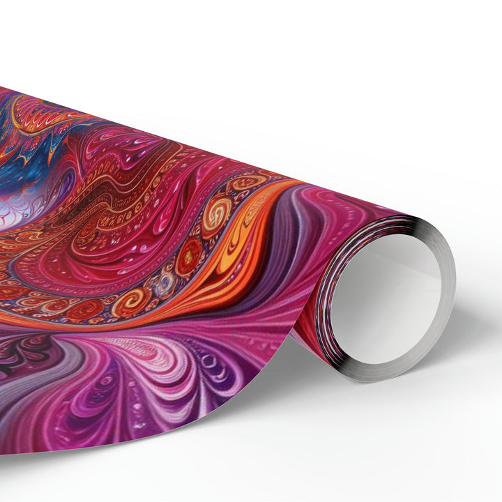 Vibrant Spiral Mandala - Wrapping Paper - Home Decor - g(0D·IO) - 30'' x 72'' - Matte -