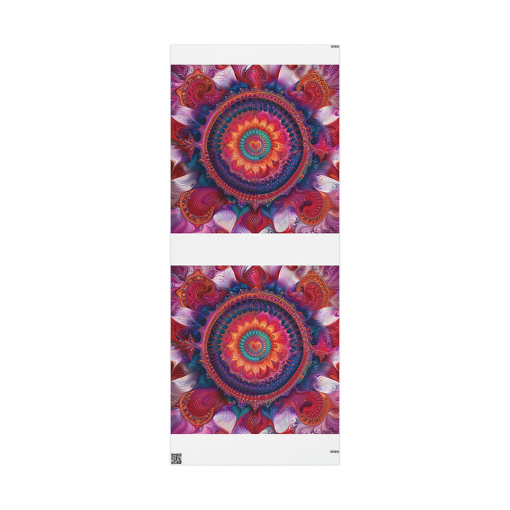 Vibrant Spiral Mandala - Wrapping Paper - Home Decor - g(0D·IO) - 30'' x 72'' - Matte -