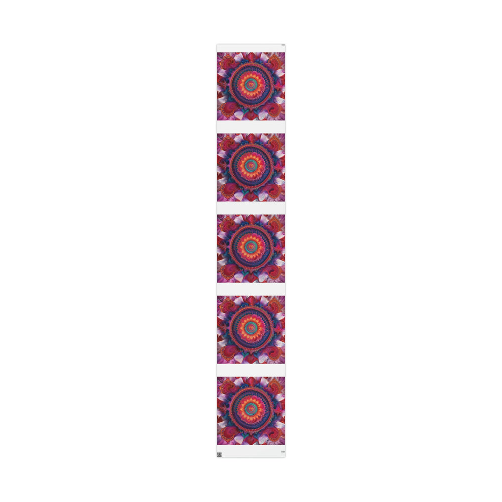 Vibrant Spiral Mandala - Wrapping Paper - Home Decor - g(0D·IO) - 30" x 180" - Matte -