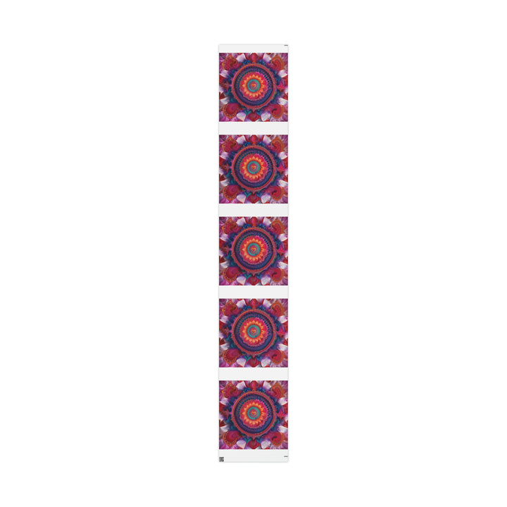 Vibrant Spiral Mandala - Wrapping Paper - Home Decor - g(0D·IO) - 30" x 180" - Matte -