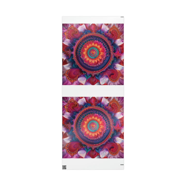 Vibrant Spiral Mandala - Wrapping Paper - Home Decor - g(0D·IO) - 30'' x 72'' - Glossy -