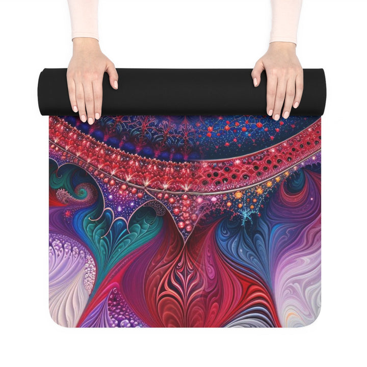 Vibrant Spiral Mandala - Yoga Mat - Home Decor - g(0D·IO) - 24” x 68” - -