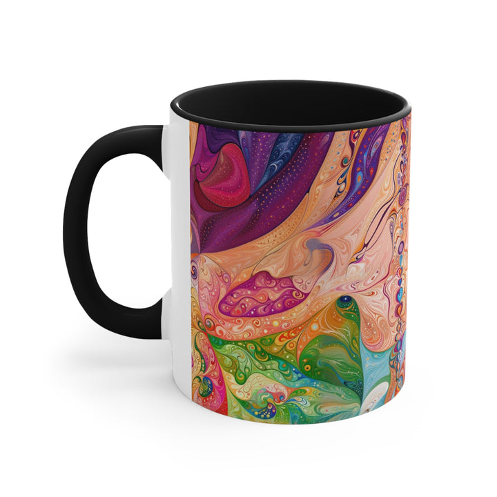 Vibrant Swirl Fantasy - Accent Coffee Mug - Mug - g(0D·IO) - Pink - 11oz -