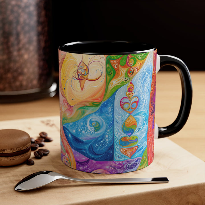 Vibrant Swirl Fantasy - Accent Coffee Mug - Mug - g(0D·IO) - Pink - 11oz -