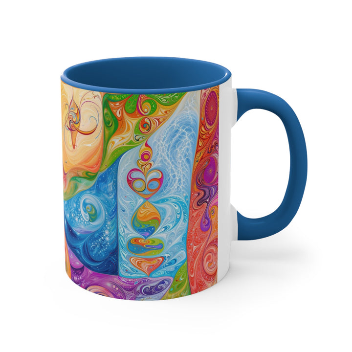 Vibrant Swirl Fantasy - Accent Coffee Mug - Mug - g(0D·IO) - Pink - 11oz -