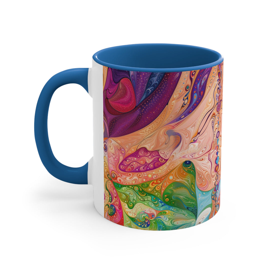 Vibrant Swirl Fantasy - Accent Coffee Mug - Mug - g(0D·IO) - Pink - 11oz -