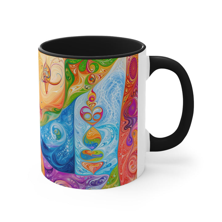 Vibrant Swirl Fantasy - Accent Coffee Mug - Mug - g(0D·IO) - Pink - 11oz -