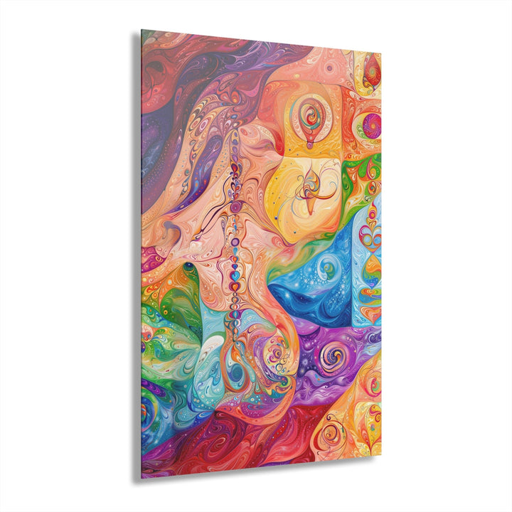 Vibrant Swirl Fantasy - Acrylic Prints (French Cleat Hanging) - Home Decor - g(0D·IO) - 24" x 36" (Vertical) - 0.25'' -