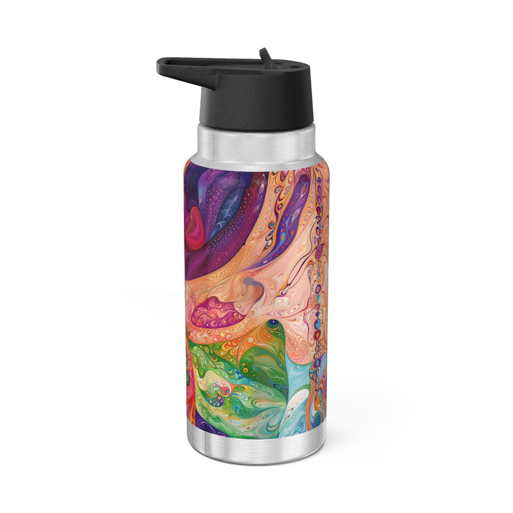 Vibrant Swirl Fantasy - Gator Tumbler 32oz - Mug - g(0D·IO) - Silver - 32oz -