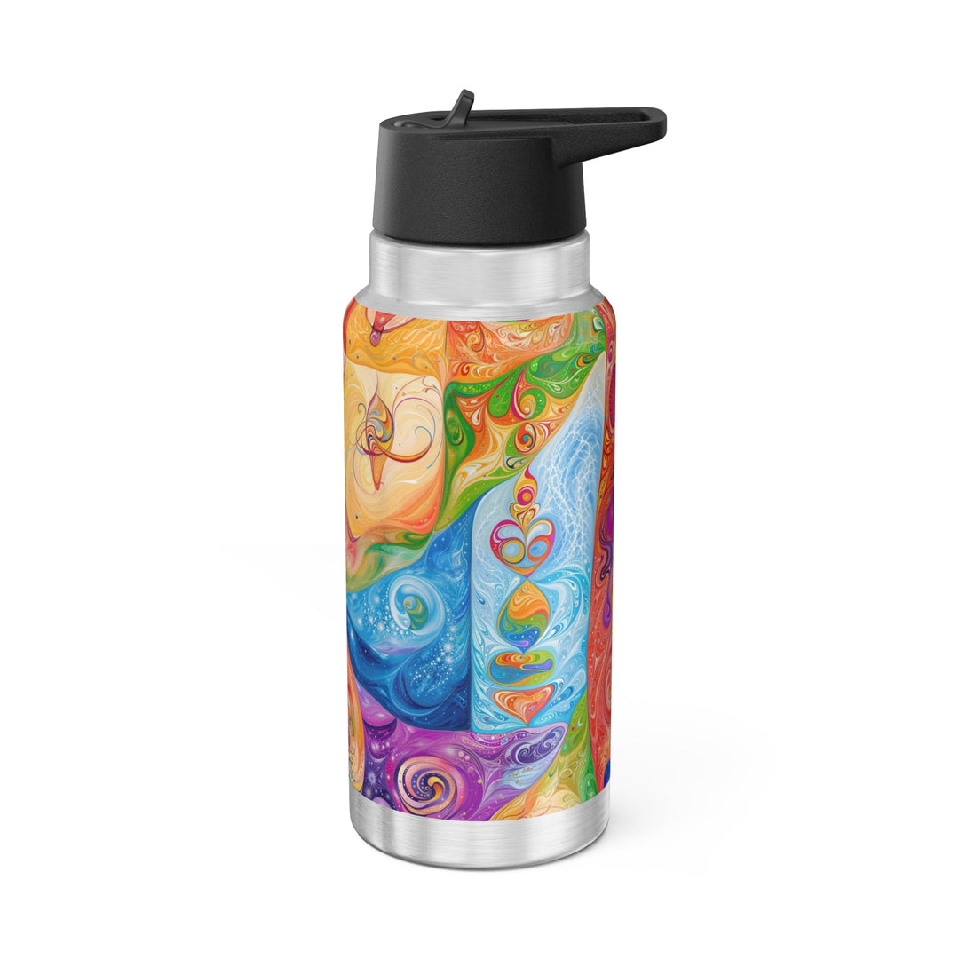 Vibrant Swirl Fantasy - Gator Tumbler 32oz - Mug - g(0D·IO) - Silver - 32oz -