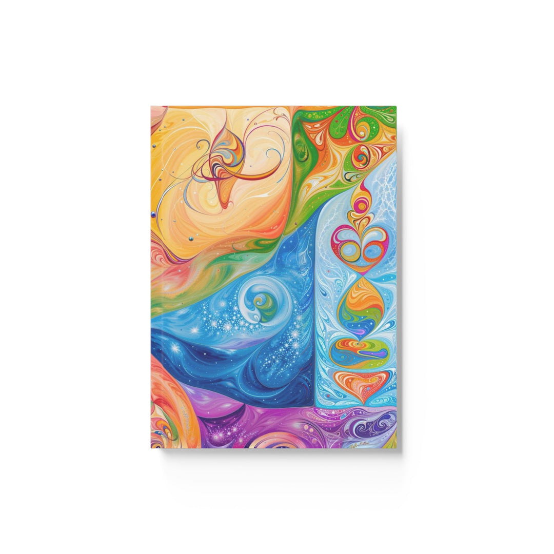 Vibrant Swirl Fantasy - Hard Backed Journal - Paper products - g(0D·IO) - Graph - A5 - White