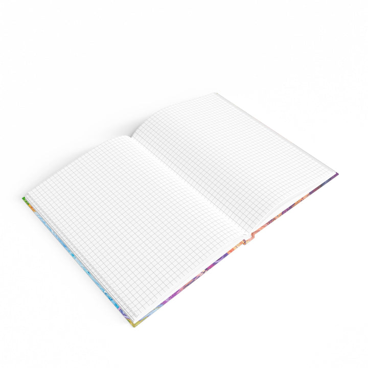 Vibrant Swirl Fantasy - Hard Backed Journal - Paper products - g(0D·IO) - Graph - A5 - White