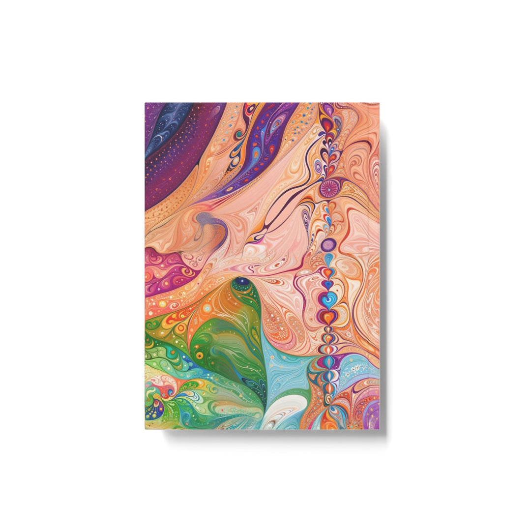 Vibrant Swirl Fantasy - Hard Backed Journal - Paper products - g(0D·IO) - Graph - A5 - White