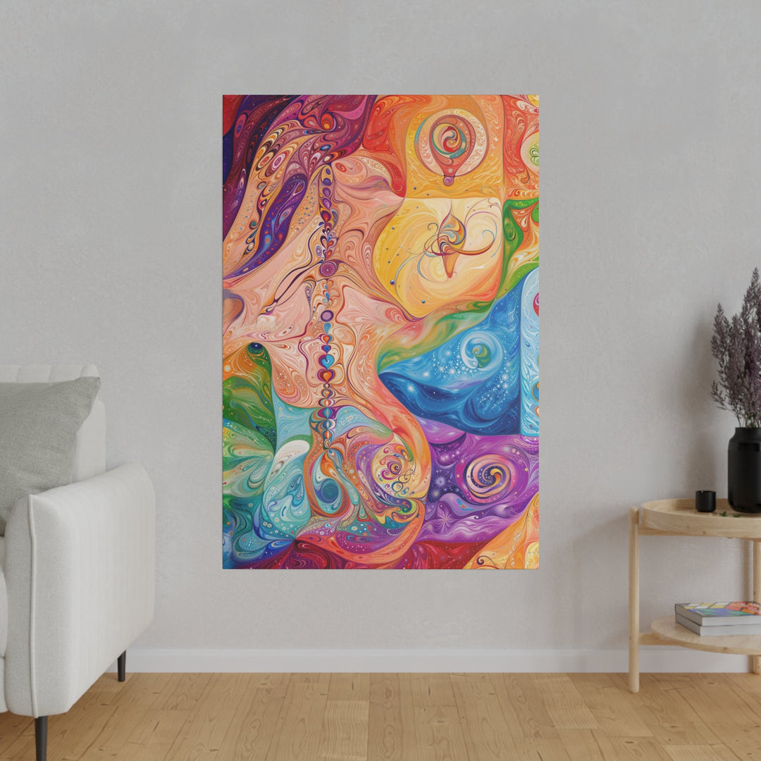 Vibrant Swirl Fantasy - Matte Canvas - Canvas - g(0D·IO) - 32" x 32" (Square) - 0.75'' -