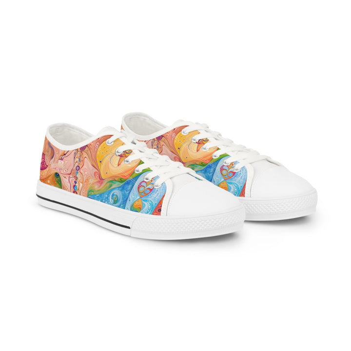 Vibrant Swirl Fantasy - Men's Lowtop Sneakers - Shoes - g(0D·IO) - US 5 - White sole -