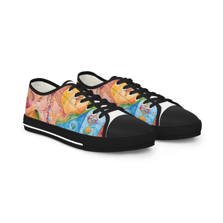 Vibrant Swirl Fantasy - Men's Lowtop Sneakers - Shoes - g(0D·IO) - US 5 - Black sole -