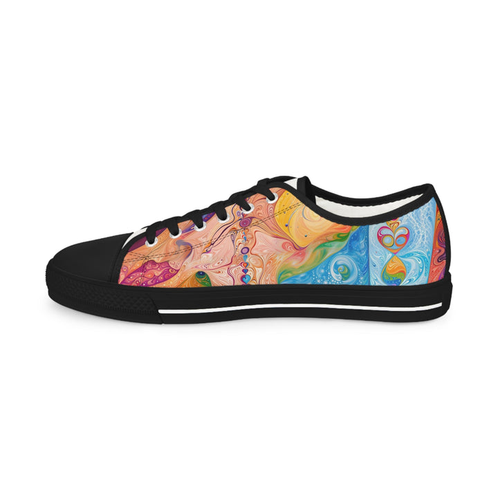 Vibrant Swirl Fantasy - Men's Lowtop Sneakers - Shoes - g(0D·IO) - US 5 - Black sole -