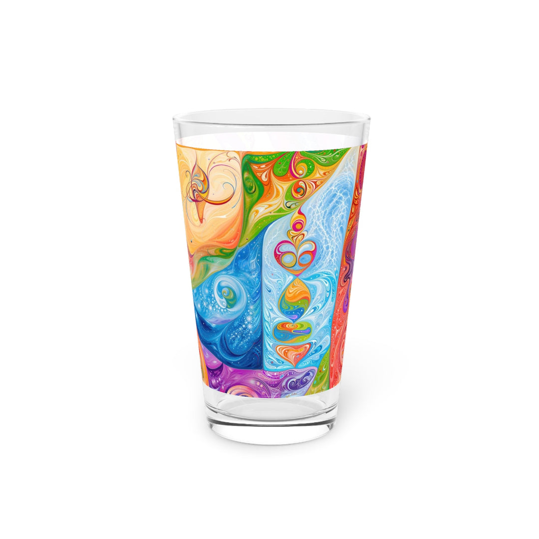 Vibrant Swirl Fantasy - Pint Glass - Mug - g(0D·IO) - 16oz - -