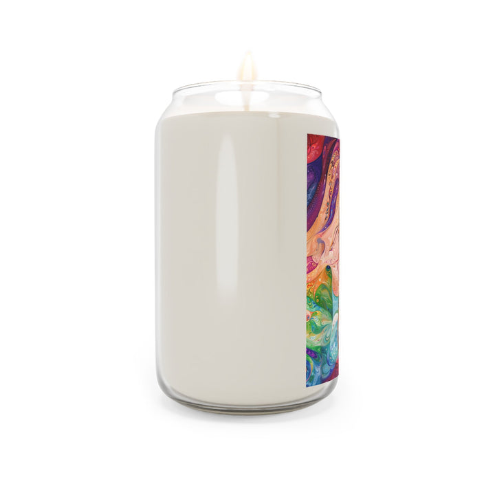 Vibrant Swirl Fantasy - Scented Candle - Home Decor - g(0D·IO) - Vanilla Bean - 13.75oz -