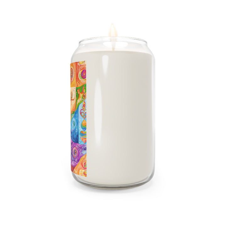 Vibrant Swirl Fantasy - Scented Candle - Home Decor - g(0D·IO) - Vanilla Bean - 13.75oz -