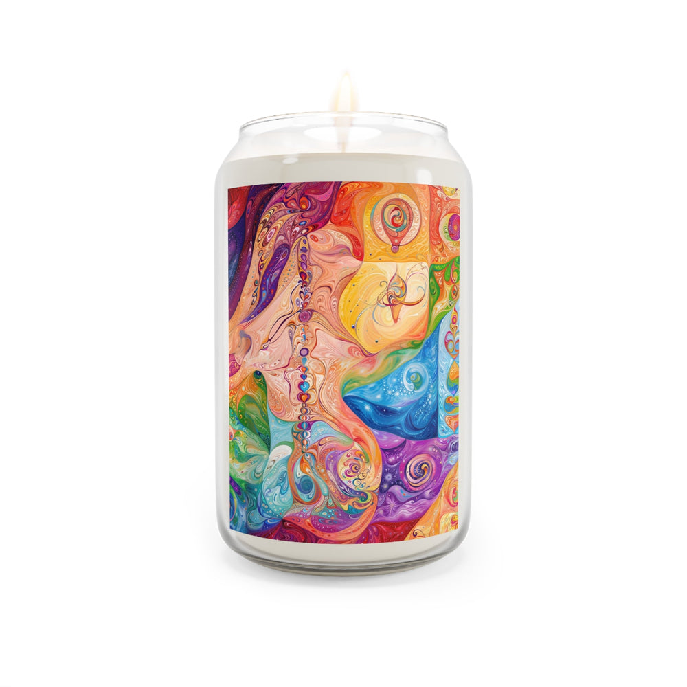 Vibrant Swirl Fantasy - Scented Candle - Home Decor - g(0D·IO) - Sea Breeze - 13.75oz -