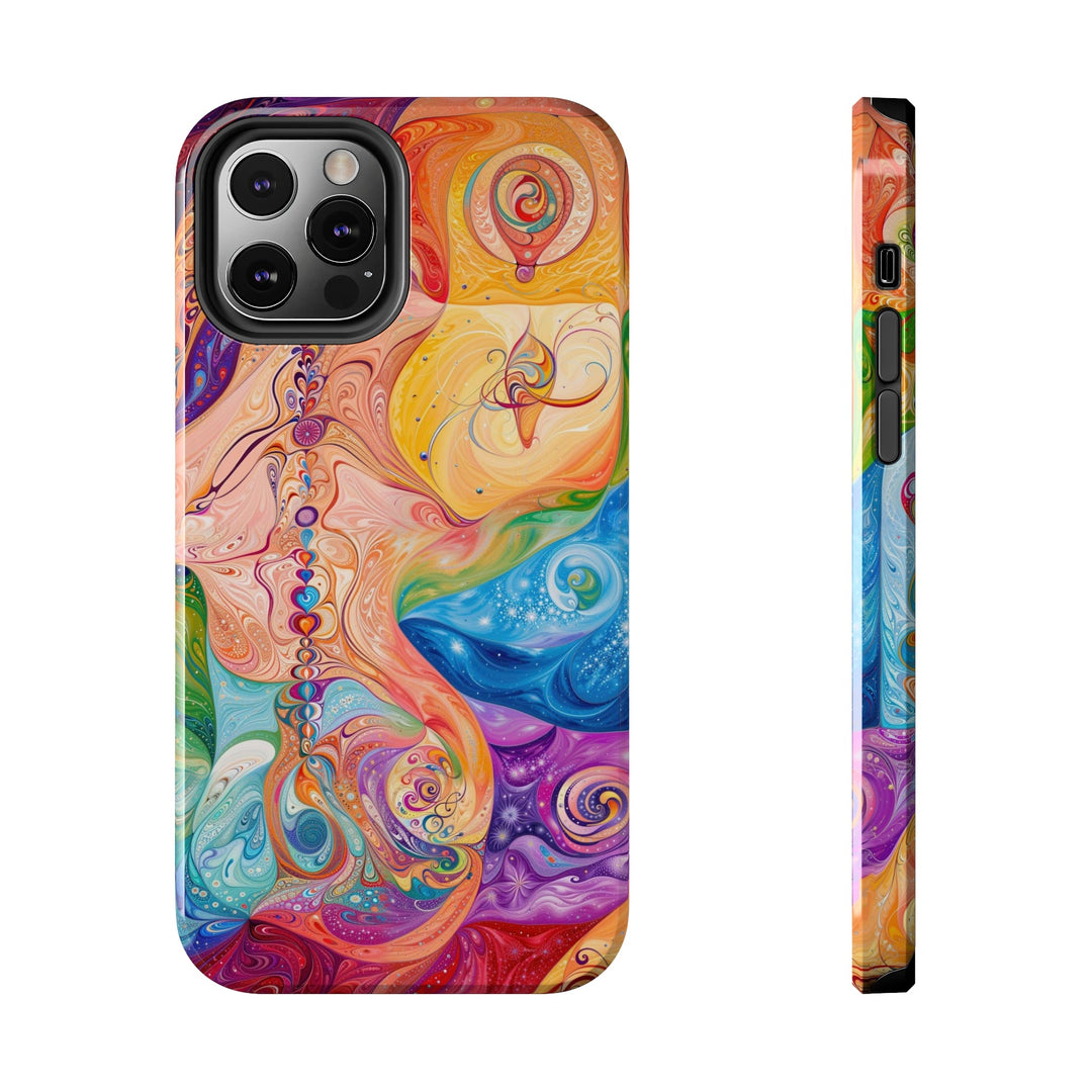 Vibrant Swirl Fantasy - Tough Phone Case - Phone Case - g(0D·IO) - iPhone 12 Pro - -