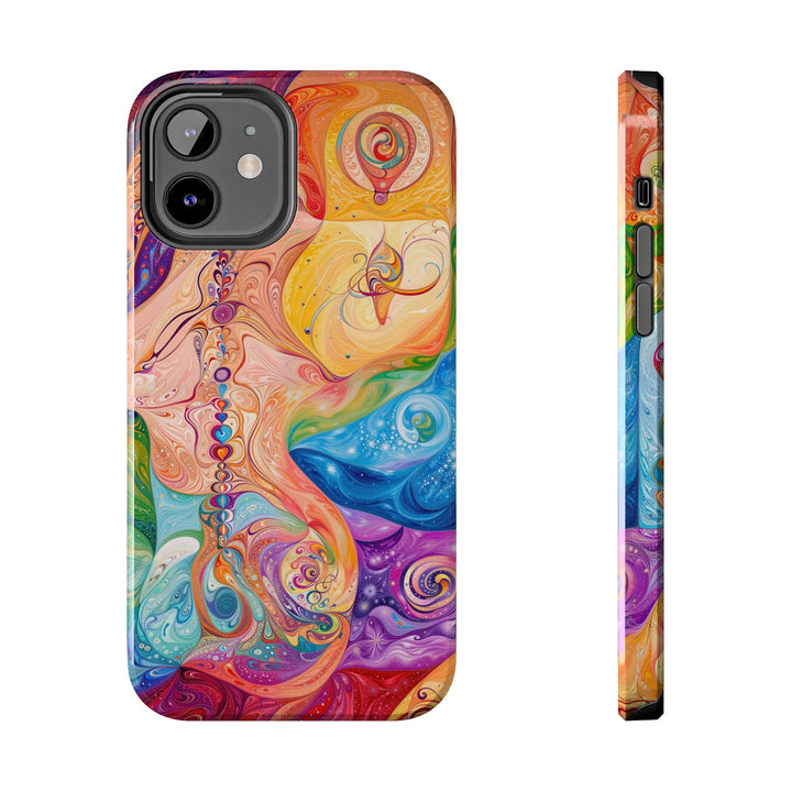 Vibrant Swirl Fantasy - Tough Phone Case - Phone Case - g(0D·IO) - iPhone 12 - -