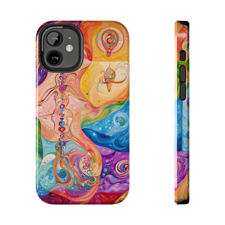 Vibrant Swirl Fantasy - Tough Phone Case - Phone Case - g(0D·IO) - iPhone 12 Mini - -