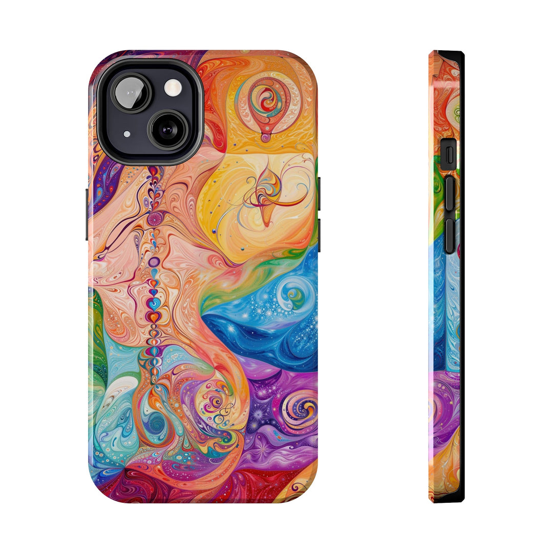 Vibrant Swirl Fantasy - Tough Phone Case - Phone Case - g(0D·IO) - iPhone 13 - -