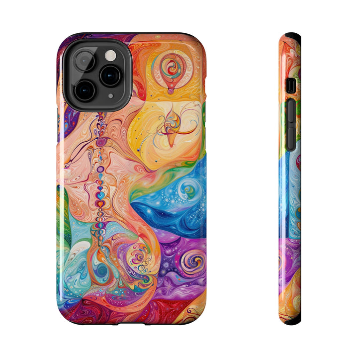 Vibrant Swirl Fantasy - Tough Phone Case - Phone Case - g(0D·IO) - iPhone 11 Pro - -