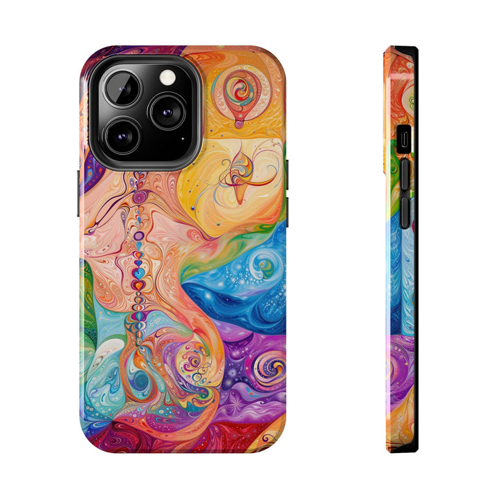 Vibrant Swirl Fantasy - Tough Phone Case - Phone Case - g(0D·IO) - iPhone 13 Pro - -