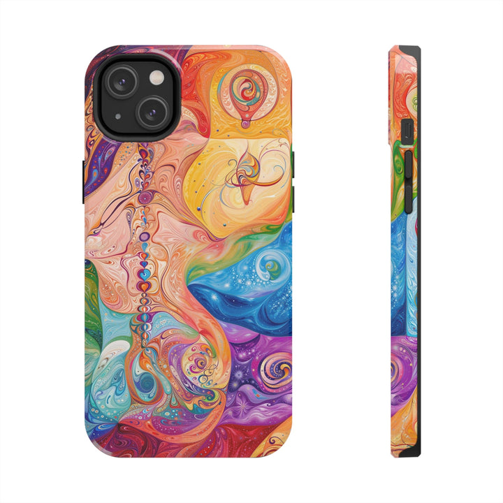 Vibrant Swirl Fantasy - Tough Phone Case - Phone Case - g(0D·IO) - iPhone 14 Plus - -