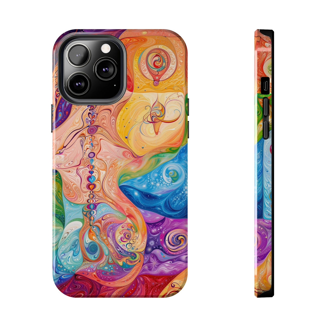 Vibrant Swirl Fantasy - Tough Phone Case - Phone Case - g(0D·IO) - iPhone 13 Pro Max - -