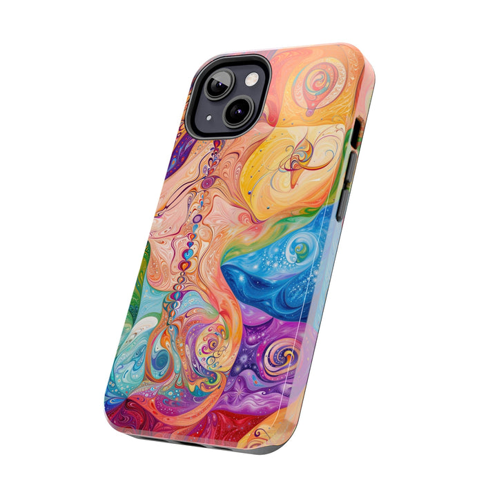 Vibrant Swirl Fantasy - Tough Phone Case - Phone Case - g(0D·IO) - iPhone 13 Mini - -