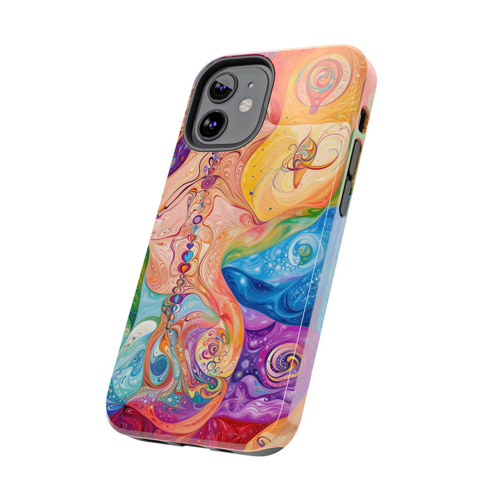 Vibrant Swirl Fantasy - Tough Phone Case - Phone Case - g(0D·IO) - iPhone 13 Mini - -