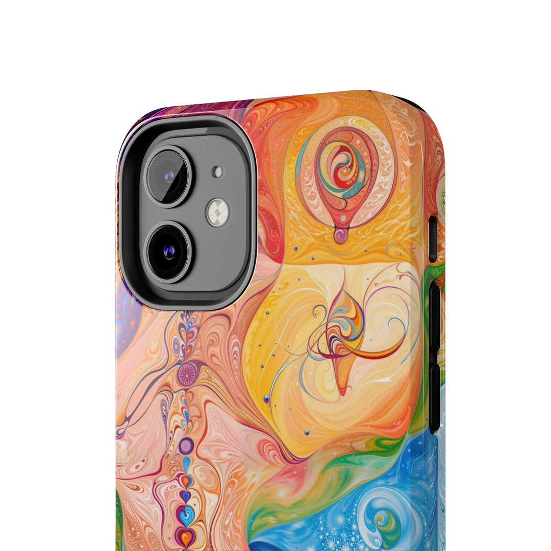 Vibrant Swirl Fantasy - Tough Phone Case - Phone Case - g(0D·IO) - iPhone 13 Mini - -