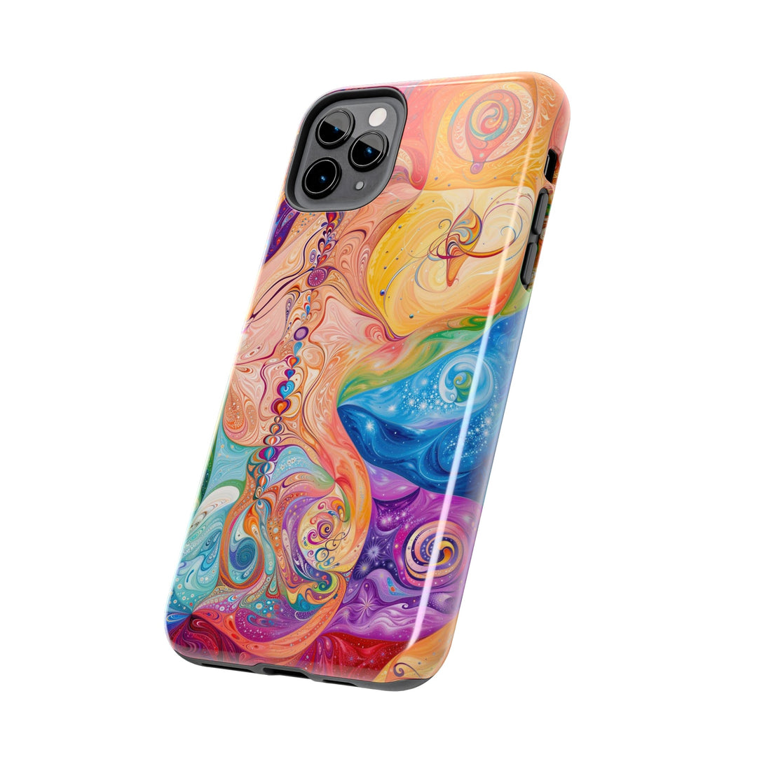 Vibrant Swirl Fantasy - Tough Phone Case - Phone Case - g(0D·IO) - iPhone 13 Mini - -