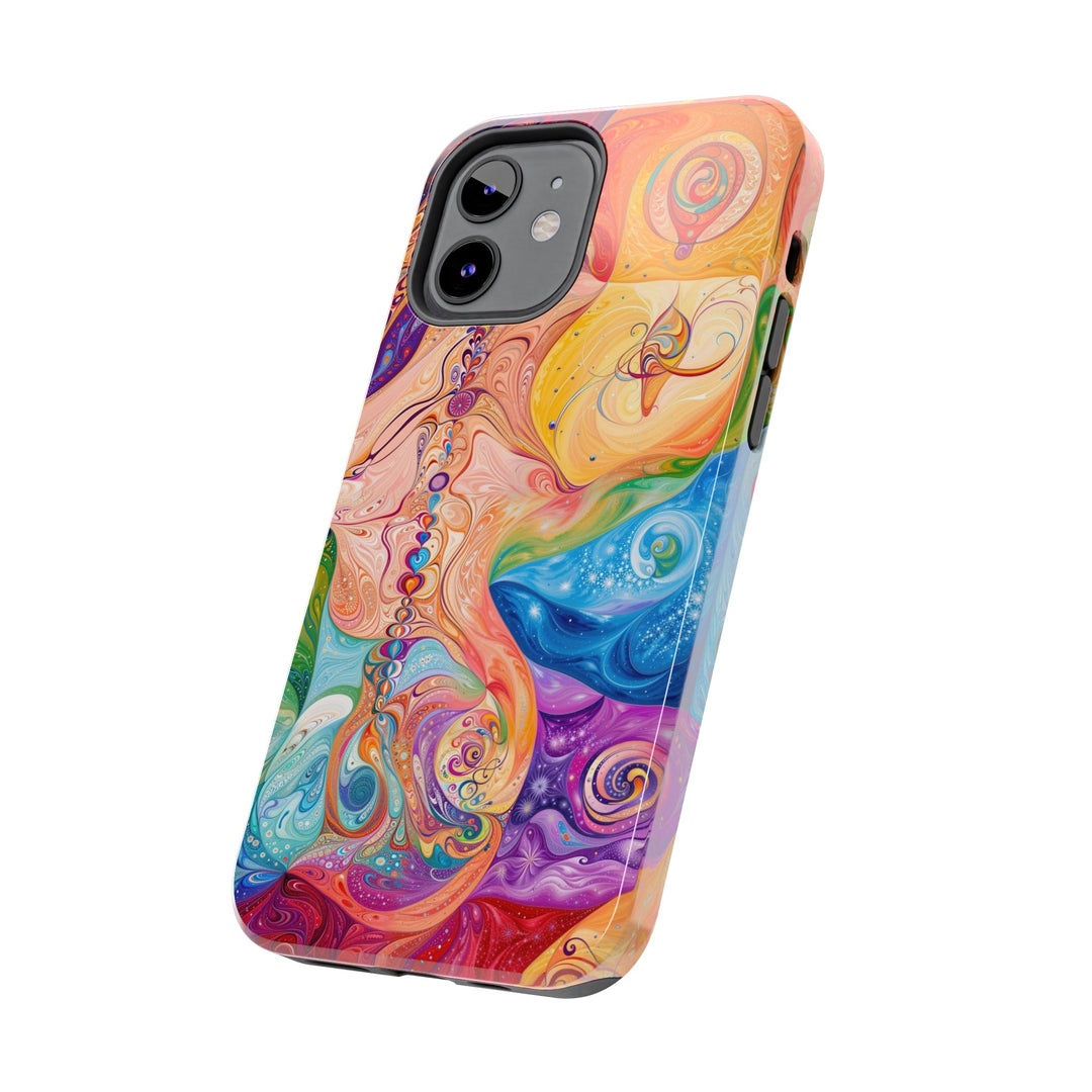 Vibrant Swirl Fantasy - Tough Phone Case - Phone Case - g(0D·IO) - iPhone 13 Mini - -