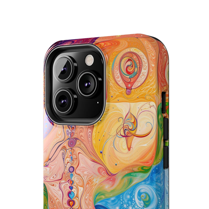 Vibrant Swirl Fantasy - Tough Phone Case - Phone Case - g(0D·IO) - iPhone 13 Mini - -