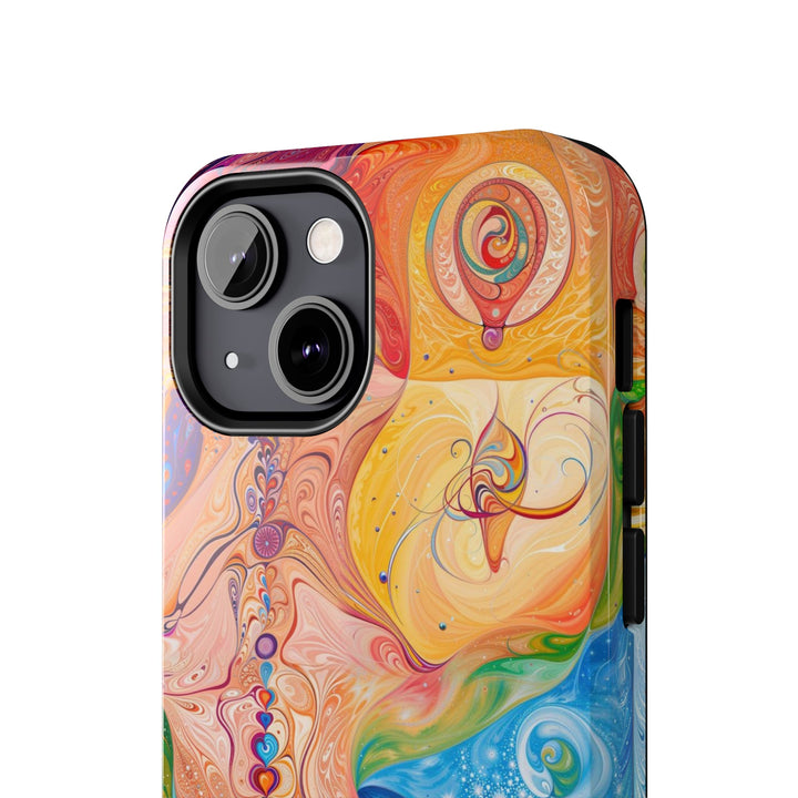 Vibrant Swirl Fantasy - Tough Phone Case - Phone Case - g(0D·IO) - iPhone 13 Mini - -