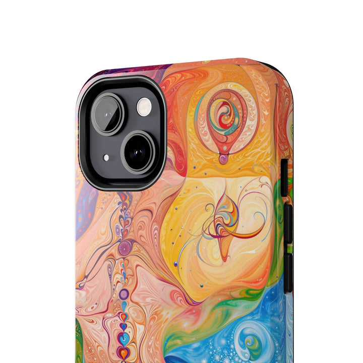 Vibrant Swirl Fantasy - Tough Phone Case - Phone Case - g(0D·IO) - iPhone 13 Mini - -