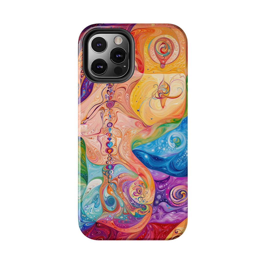 Vibrant Swirl Fantasy - Tough Phone Case - Phone Case - g(0D·IO) - iPhone 13 Mini - -