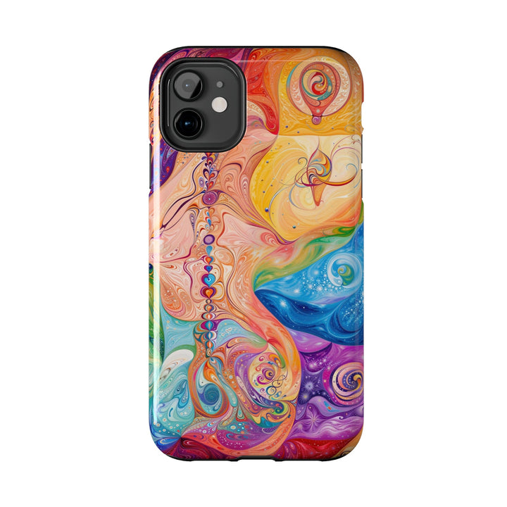 Vibrant Swirl Fantasy - Tough Phone Case - Phone Case - g(0D·IO) - iPhone 13 Mini - -