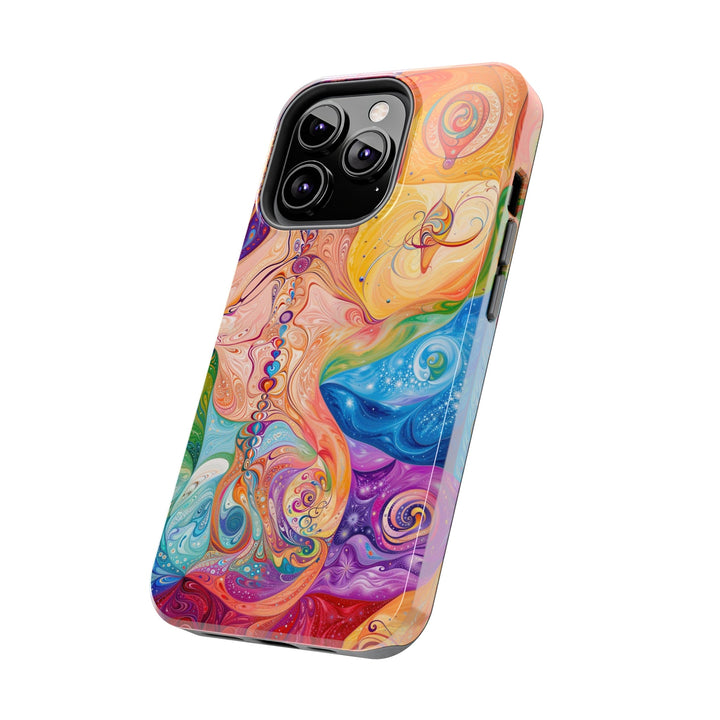 Vibrant Swirl Fantasy - Tough Phone Case - Phone Case - g(0D·IO) - iPhone 13 Mini - -